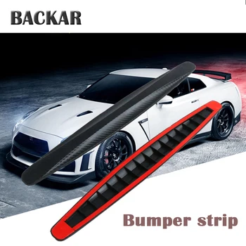 

BACKAR Auto Car Rubber Bumper Protector Corner Strip Carbon Fiber Stickers For Suzuki Audi Jeep Mercedes Benz Lada Accessories