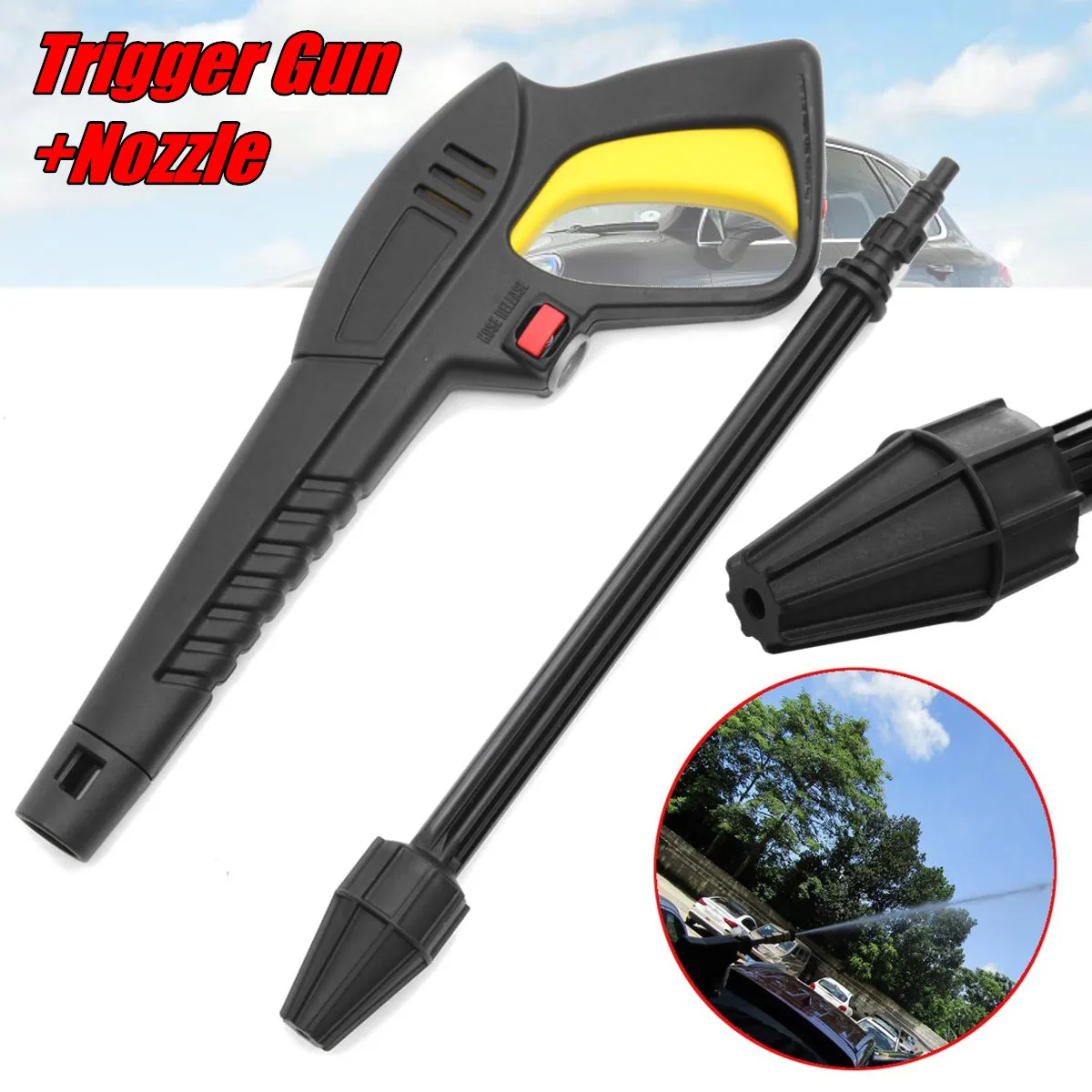

Pressure Washer Trigger Gun + Turbo Lance Nozzle Quick Connection For LAVOR For VAX