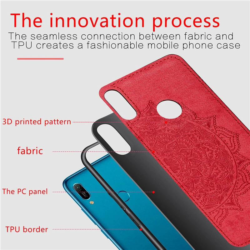 Чехол с 3D цветами HATOLY для huawei Y6 2019 мягкий силиконовый чехол Honor 8A краями Жесткий из