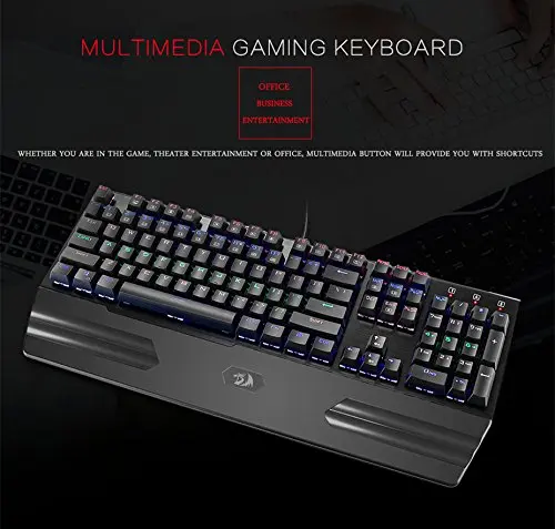 Механическая игровая клавиатура Redragon K560 синие переключатели с подсветкой 7