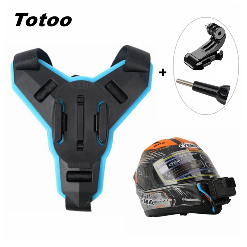 Аксессуары для GoPro Hero 9 8 7 6 5 4 Max фиксированный кронштейн мотоциклетного шлема