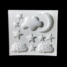 Star Moon Shape Silicone Mould