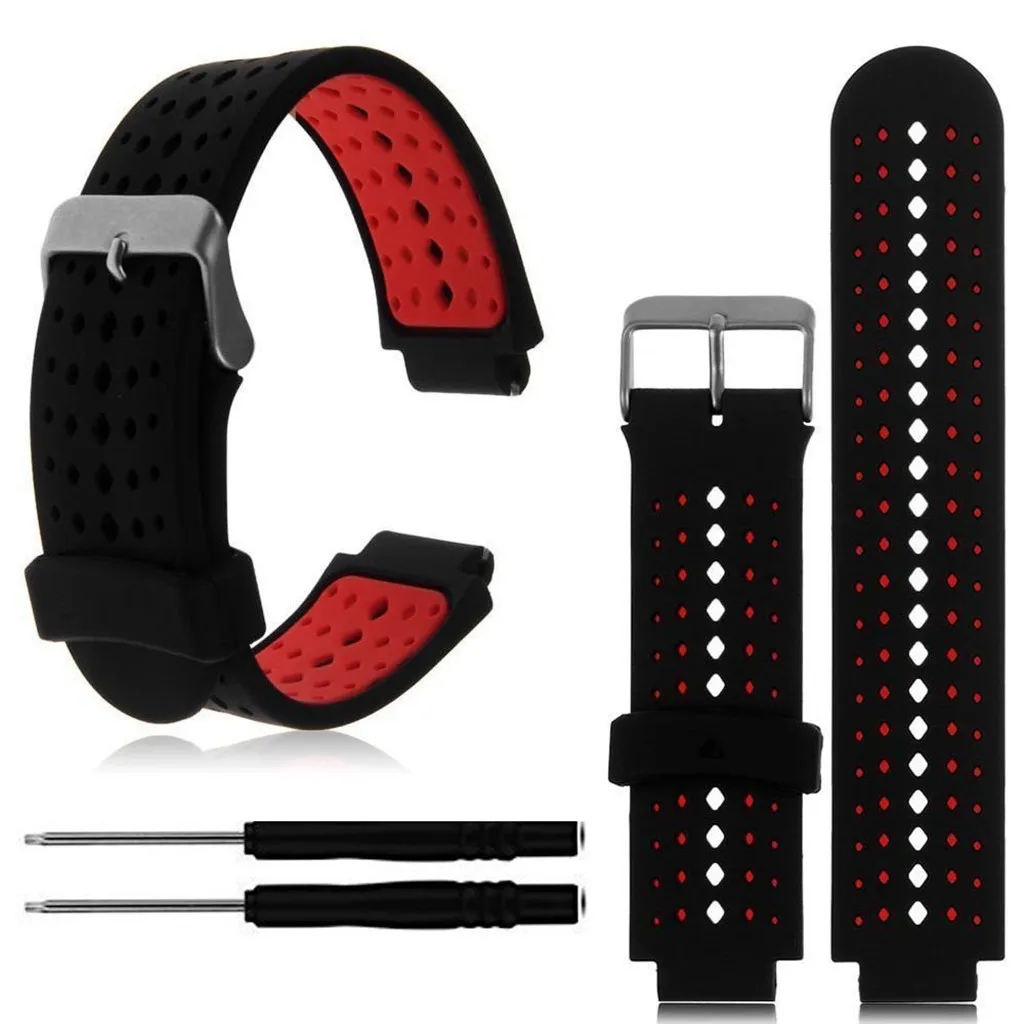 

Silicone Wristband Strap / Bands Replacement For Women/Man for Garmin Forerunner 220 230 235 620 630 735 Fitness Tracker