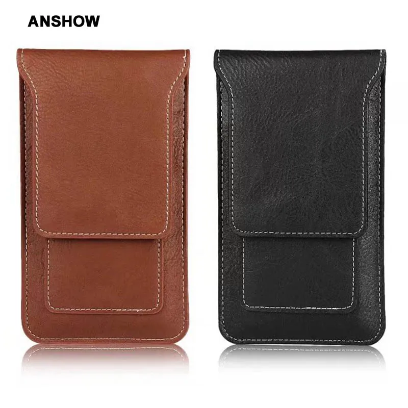 Universal Hip Leather Case For Iphone X 8 7 4.7inch 6 6S Plus 5.5inch