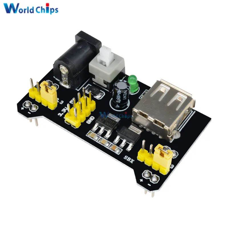 5PCS MB102 Breadboard Power Supply Module 3.3V 5V For Arduino Solderless Bread Board Voltage