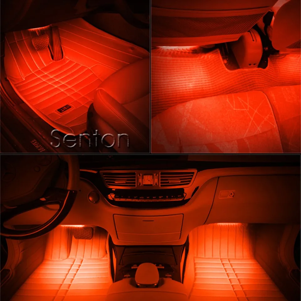 1 комплект интерьерный Автомобильный светодиодный неоновый светильник для Ford Focus 3 2 Audi A6 C5 BMW E60 E90 Toyota Corolla Citroen C4 Nissan Qashqai аксессуары