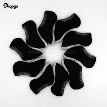 SHOPGO черные головные уборы для гольфа с окном утюги для гольфа Чехлы нейлоновый металлический комплект 10 шт./партия