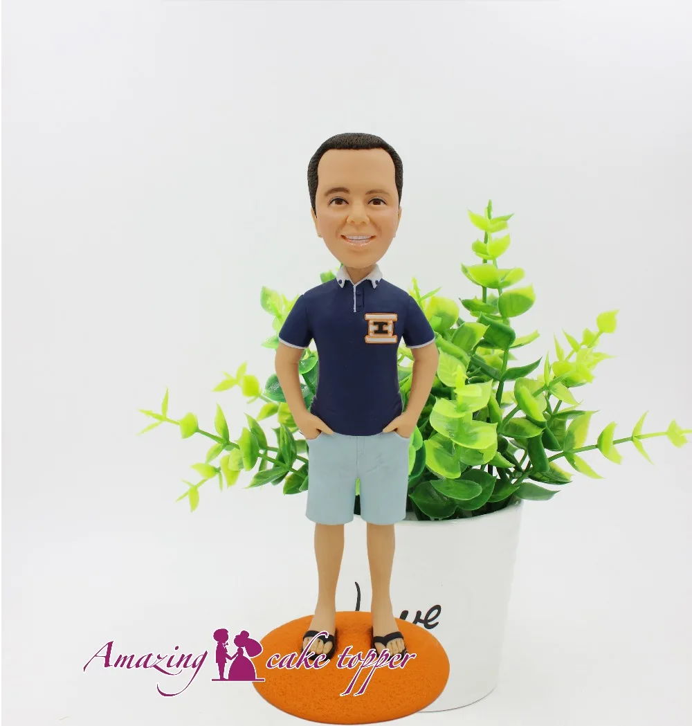 2019 AMAZING CAKE TOPPER Toys Keep your youthful moments And Groom Gifts Ideas Customized Figurine Valentine's Day | Дом и сад