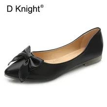 New Women Casual Pointed Toe Bow Flats Big Size 36-42 Ladies Slip-on PU Ballerinas Flats Female Comfortable Leisure Flat Shoes New Women Casual Pointed Toe Bow Flats Big Size 36-42 Ladies Slip-on PU Ballerinas Flats Female Comfortable Leisure Flat Shoes