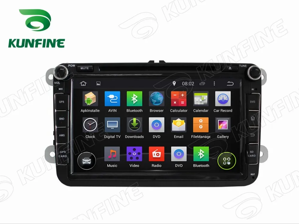 Четырехъядерный 1024*600 Android 5 1 автомобильный DVD gps навигатор плеер для VW радио Bluetooth