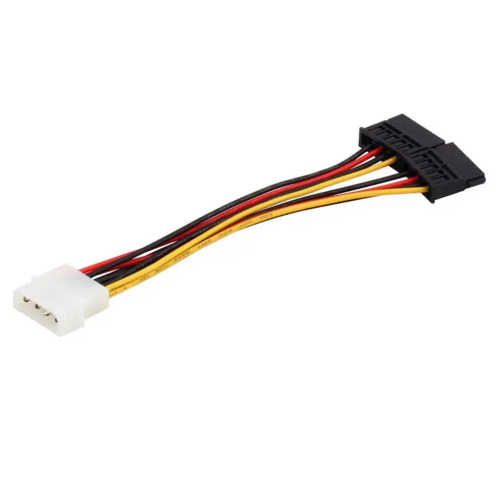 1 шт. Серийный адаптер питания ATA SATA 4 Pin IDE Molex на 2 из 15 HDD кабель популярный по всему