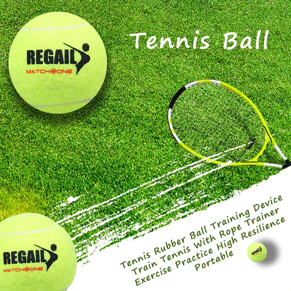 Теннисный резиновый мяч тренировочное устройство поезд теннис с веревкой тренажер Упражнение Практика Высокая устойчивость портативный