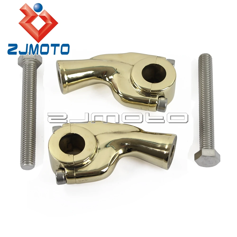 22mm Handlebar Risers Universal Solid Brass Motorcycle Handlebar Risers