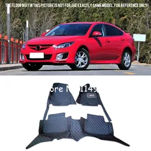 Для Mazda 6 M6 Atenza 5-дверей 2008-2012 стайлинга автомобилей Интерьер Передняя и задняя авто на заказ автомобиль коврики полный набор ковров