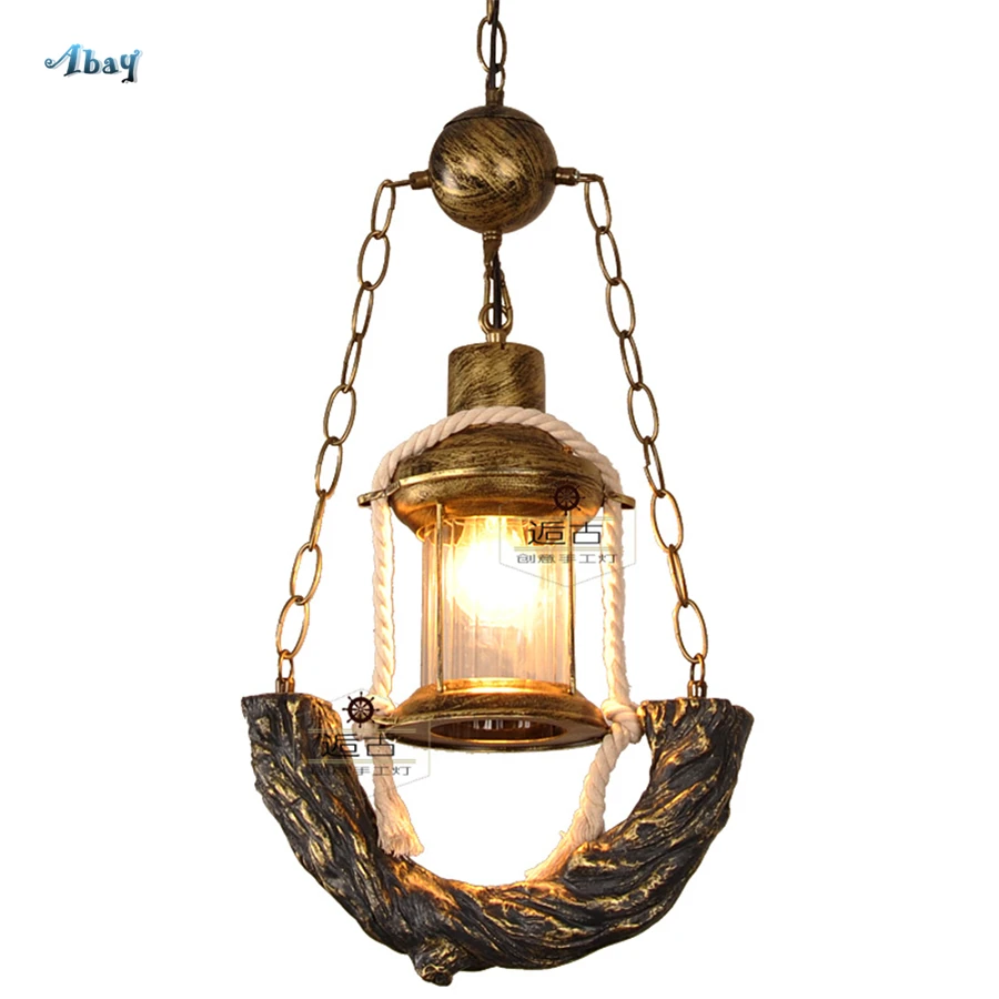 

American Retro Erigeron Shape Iron Art Pendant Lights for Living Room Study Dining Room Industrial Decor Country Hanging Lamp
