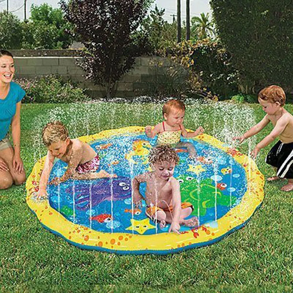 

100cm Summer Children's Outdoor Play Water Games Beach Mat Lawn Sprinkler Cushion Toys Cushion Toy For Kids