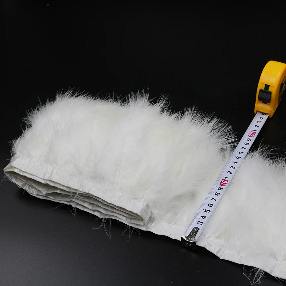 1 white marabou feather trims 6