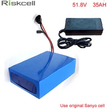 No taxes 52V 35Ah E-Bike battery 14S Sanyo GA18650 li-ion 51.8V 1500w Battery pack for Electric Bicycle 48V 1000W 1200W Motor