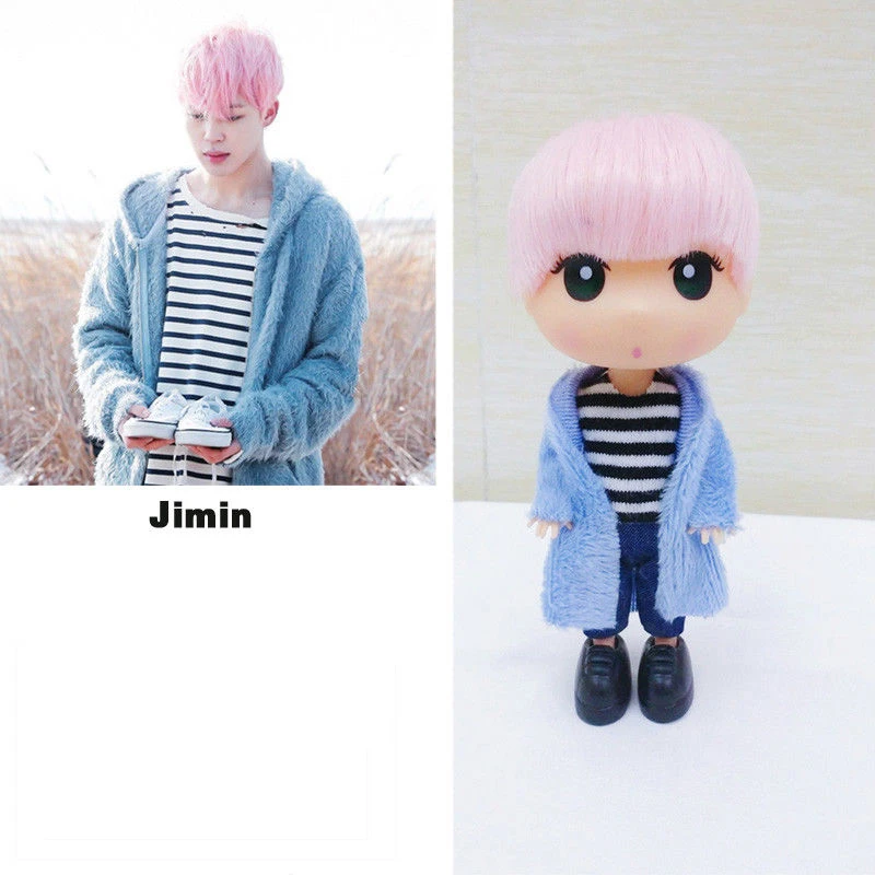 

SGDOLL Korea Kpop Jimin Pvc Doll 13cm/5inch Mini Figure Model Toy Fans Gift Collection 2019 Action Toy Figures For Girl For Boy