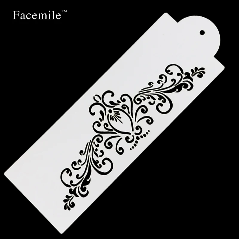 

Facemile Bakeware Tool 1PC Baking Kitchen Accessories Flower Fondant Cake Decorating Tools Cake Stencil Template Gift Pad