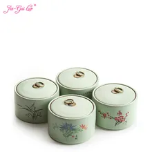 JIA-GUI LUO глазурь керамическая чайная чашка кунг фу Чайный чай Tieguanyin запечатанные банки сушеная фруктовая коллекция Портативный путешествия чайная коробка D076