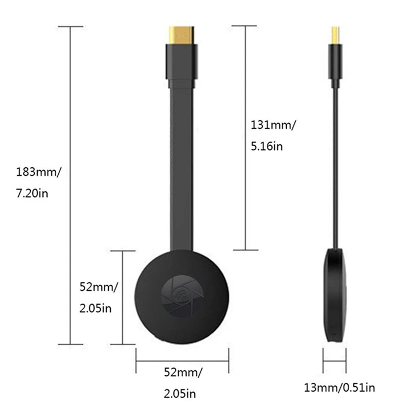 Miracast Adapter 2.4G WIFI Display Dongle Receiver TV Stick 4K Airplay Multi TV Tuner for iOS Android Mac Wireless Mirascreen