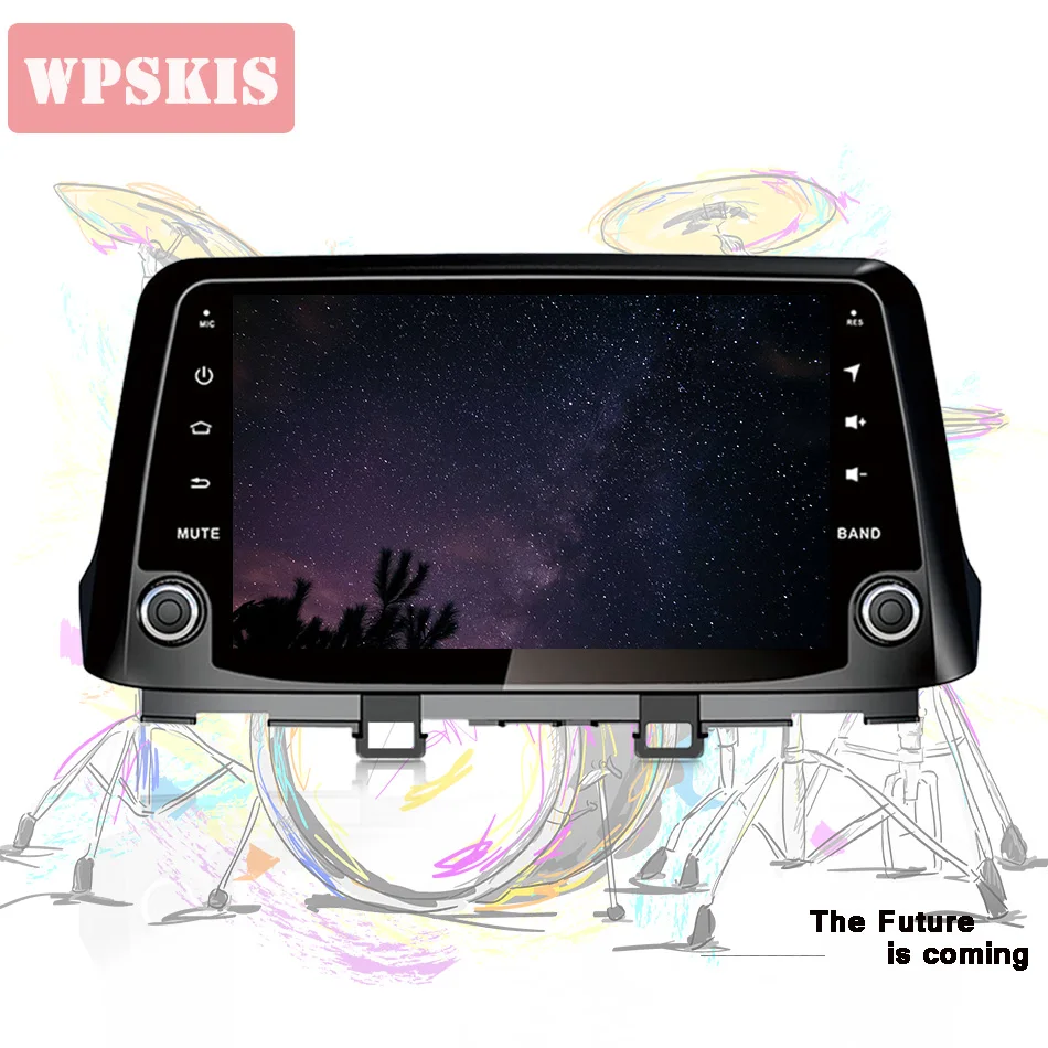 Cheap Auto Octa Core 4G+64G android 9.0 car Gps dvd for Hyundai Kona 2017 2018 Auto car radio video player gps navigation in dash 1