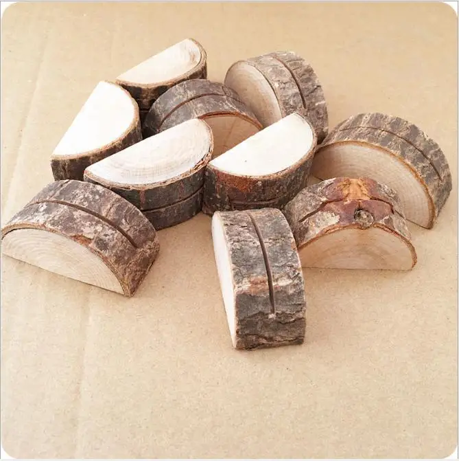 

[4Y4A] 10pcs/set Stump note clip Vintage log with stumps Photo clips Decorative ornaments Smooth and burr-free