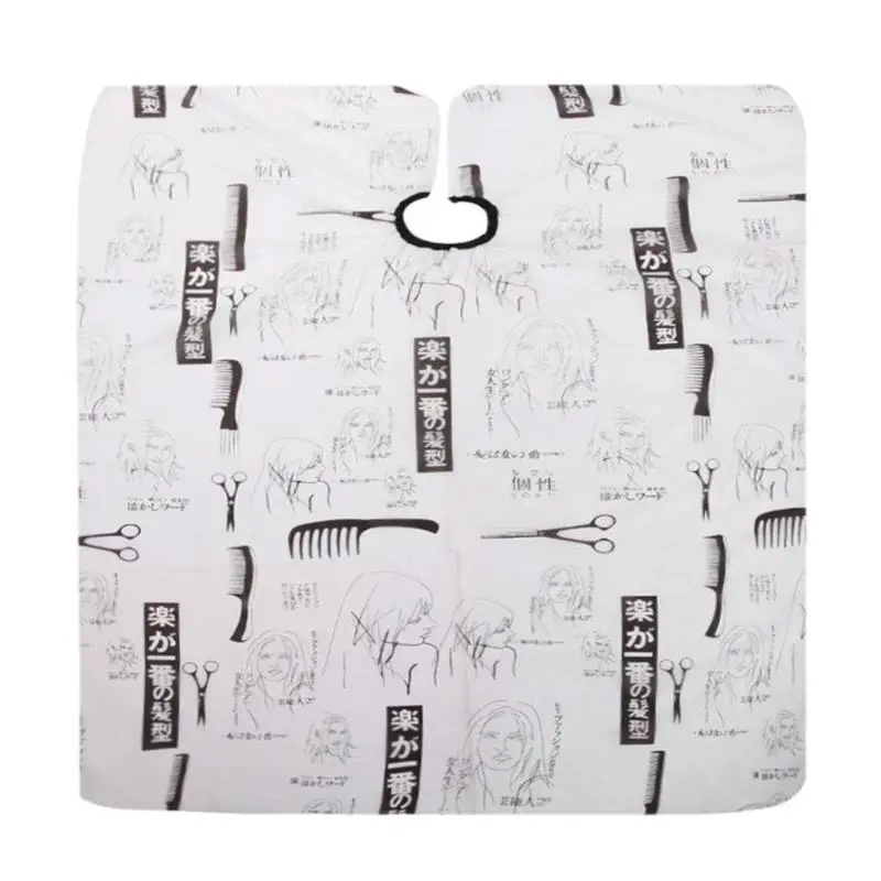 

New Sketch Scissors Comb Haircut Cloth Apron Print Hairdressing Tool