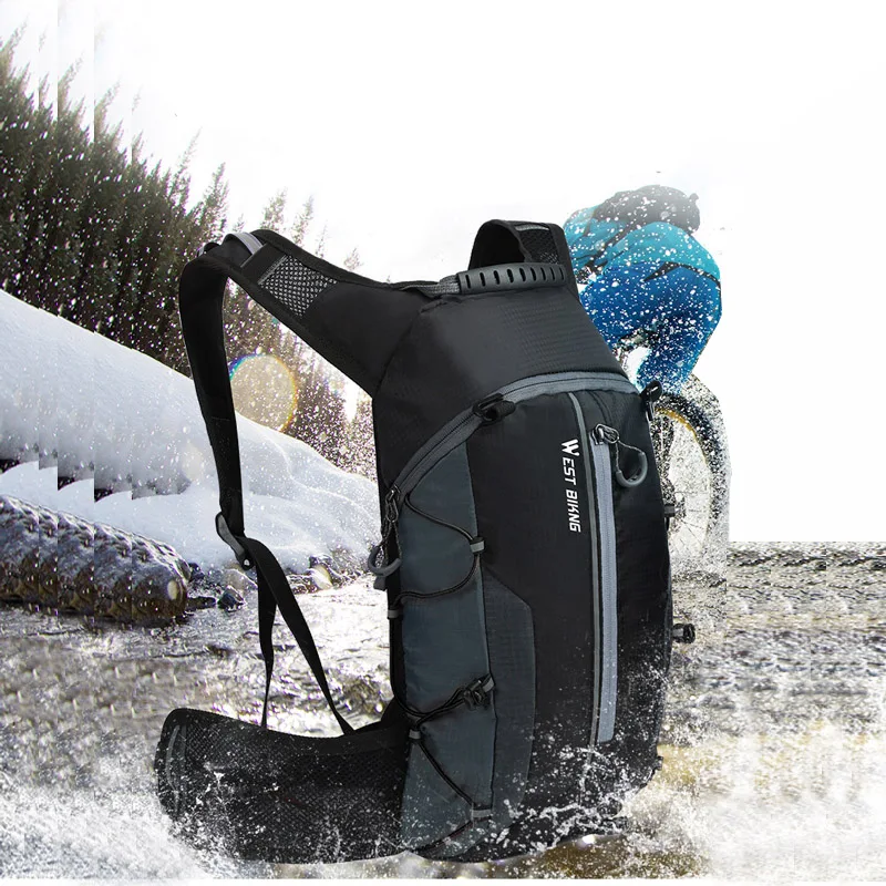 

Bicycle Bag Waterproof Bike Backpack Large Capacity 10L Ultralight Bike Water Bag Nylon Wear Resistant Hydration Backpack