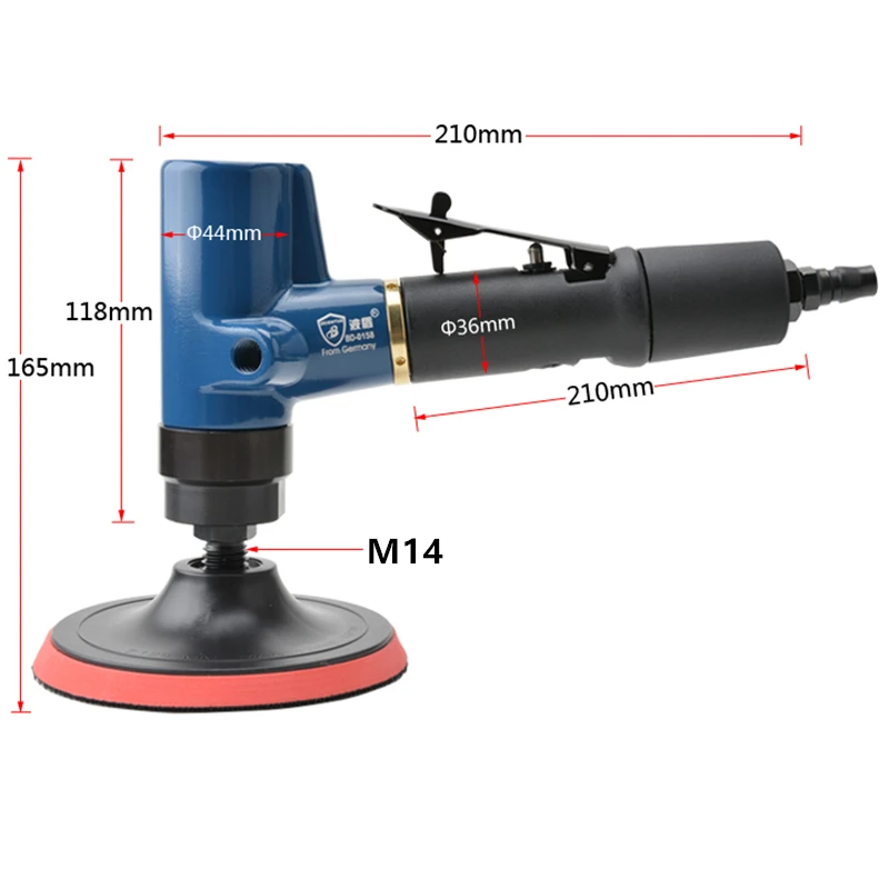 Borntun Air Sander прямой сердечник Пневматический воздушный Полировка Шлифовка песочники концентрические пневматические полировальные инструменты Полировочная фурнитура для автомобилей