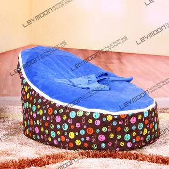 

FREE SHIPPING bean bag cover with 2pcs ocean blue up cover fabric sofa chair waterproof bean bags pattern baby seat cover
