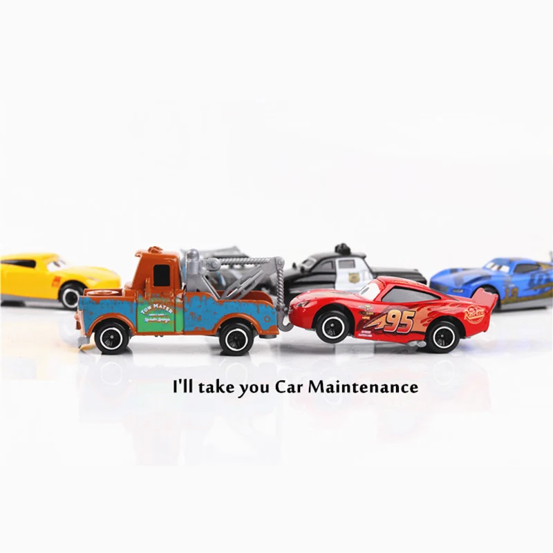 6 шт./компл. disney Pixar Cars 3 Lightning McQueen Jackson Storm Cruz Mater Mack 1: 64 Автомобиль из литого металла модель для детей детская игрушка