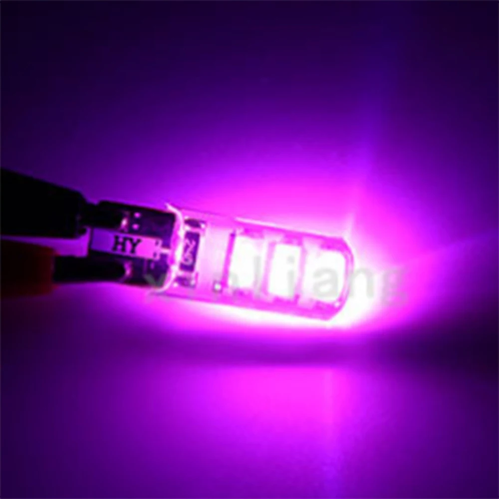 Яркий кристалл T10 из силикагеля белый желтый синий красный W5W 5050 6SMD лампа
