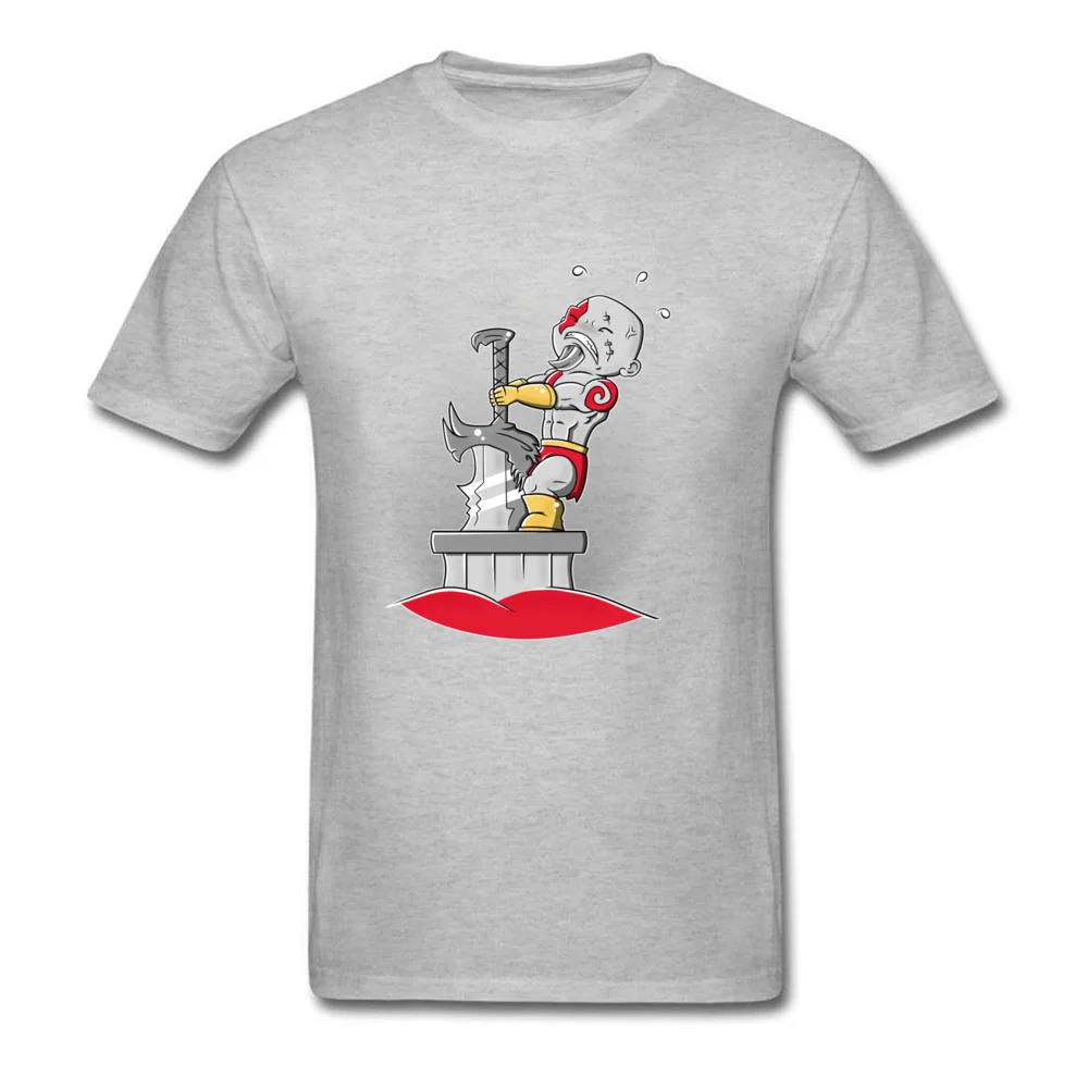 Spartan Sword Problem Street Tops Shirt for Students 100% Cotton Fabric Mother Day O Neck T Shirts 3D Printed Tee-Shirt Cute Spartan Sword Problem grey