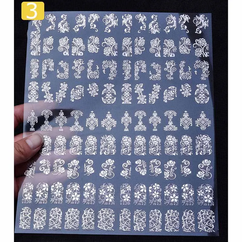 

Manicure 3D Nail sticker DIY Stickers & Decals Carapace Pet Nail Sticker 3 kinds of sliver Mixed wholesale