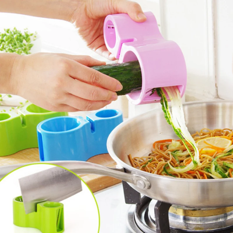 

Spiral Vegetable Slicers Double Grater Premium Noodle Cutter Zucchini Pasta Spaghetti Maker Knife Sharpener Kitchen Accessories