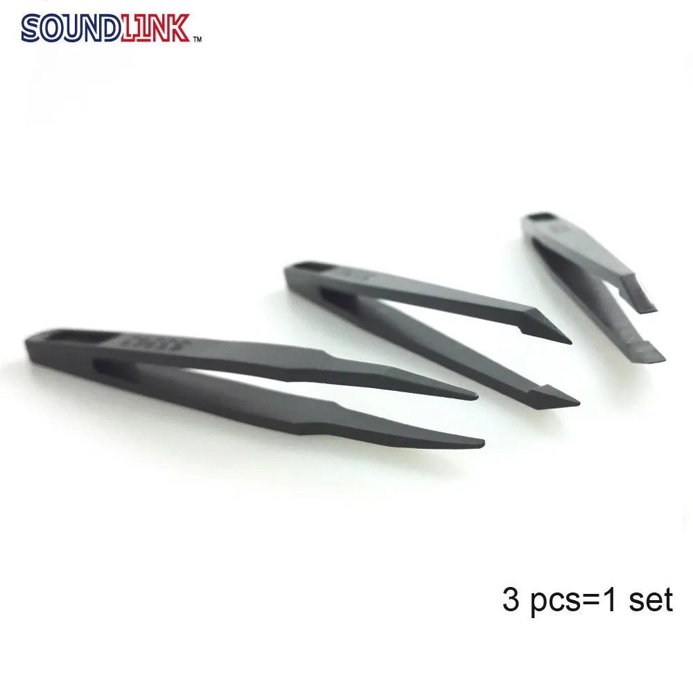 Antistatic Plastic Tweezers Heat Resistant Tweezer for Earmold Lab in