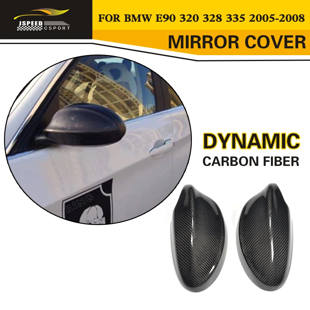 Replacement Styling Carbon Fiber Auto car Side Door Review Mirror Caps