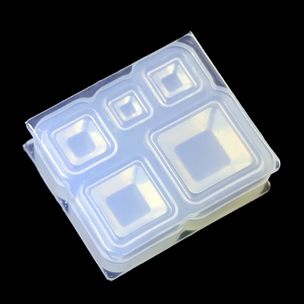 Стереоскопический прозрачный силиконовый набор «сделай сам», квадратная чаша, форма для изготовления изделий из эпоксидной смолы, инструменты для рукоделия, полимерные формы для ювелирных изделий