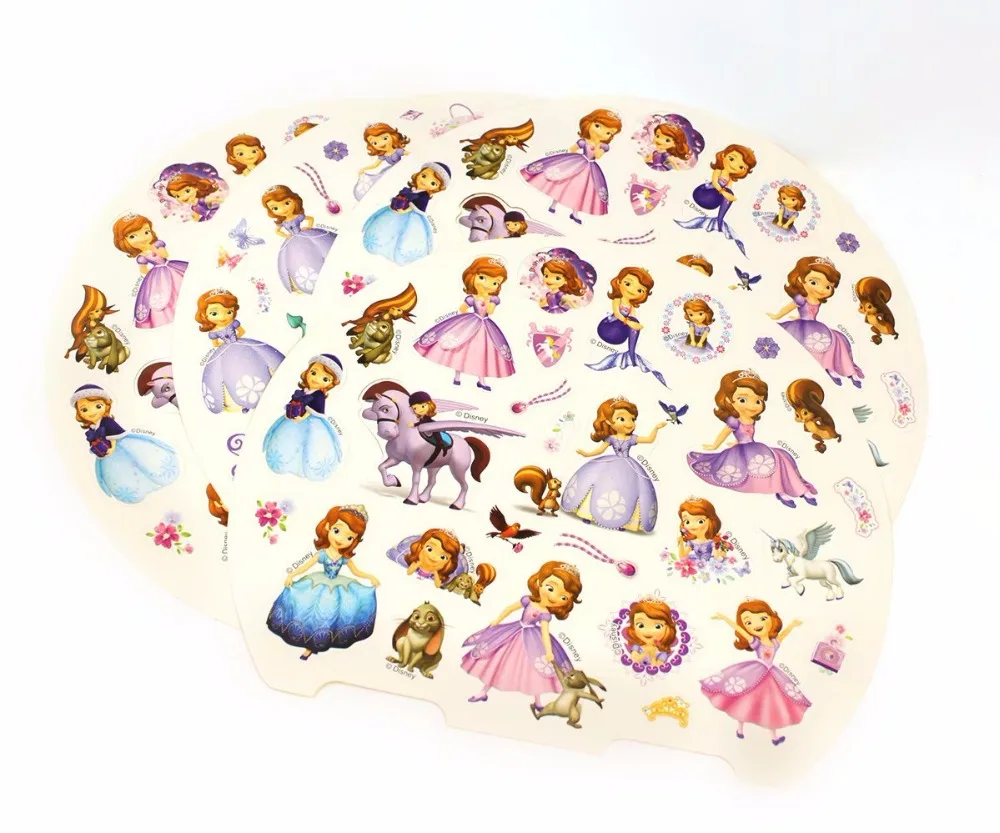 Children's Makeup Toys Three-dimensional Nail Stickers Frozen Princess Gift Box Sticker Girl Ring Boxed Paste
