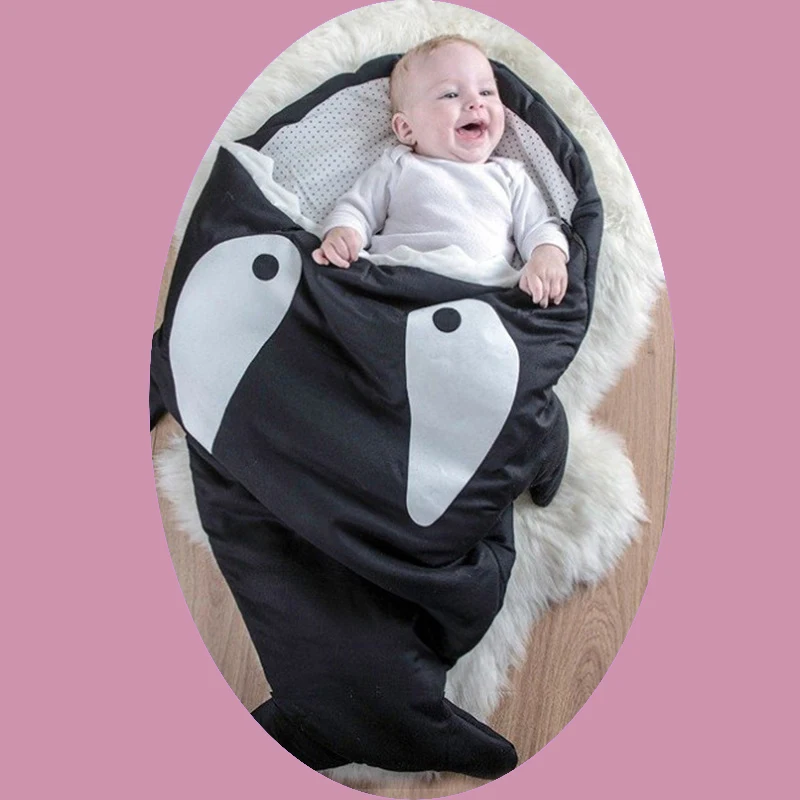 Спальный комплект для младенца в форме акулы спальный мешок мультфильм анти-удар осень и зима новорожденный ребенок из хлопка творческие