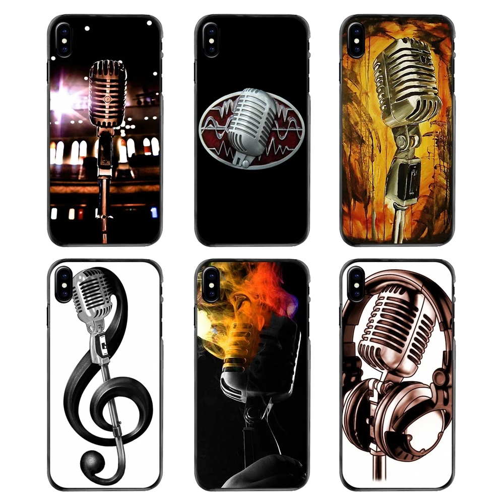 

condenser professional music studio microphone Phone Cases For iPhone 4 4S 5 5S 5C SE 6 6S 7 8 Plus X XR XS Max iPod Touch 4 5 6