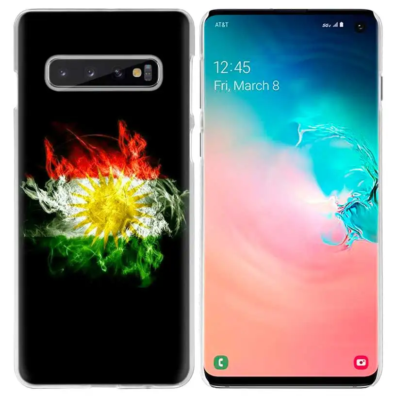 Курдистана чехол с флагом для samsung Galaxy S10 5G S10e S9 S8 M30 M20 M10 J4 J6 плюс J8 Note 8 9 прозрачный жесткий чехол из ПК для телефона Coque