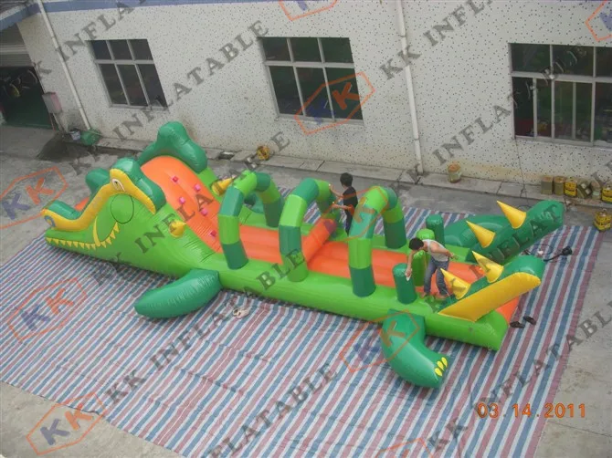 Crocodile Inflatable Water Game floating aqua water pool obstacle Crocodile Inflatable Water Game floating aqua water pool obstacle