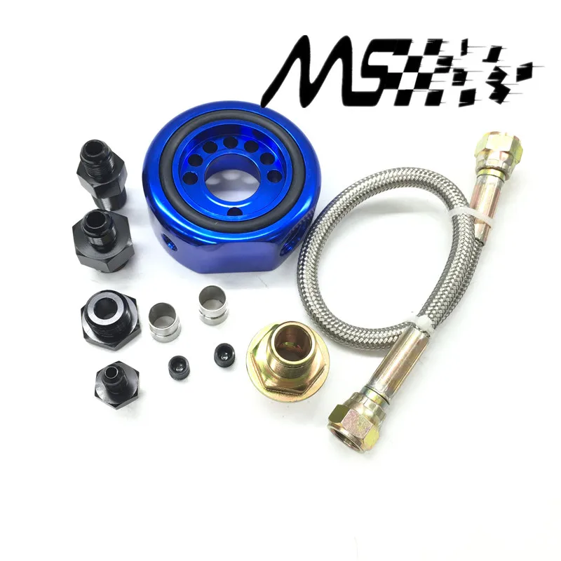 

VTEC OIL SUPPLY ADAPTER ALUMINUM CONVERSION KIT for ACURA HONDA LS B20 Oil Filter Sender Sandwich Plate Cooler Adapter Kit