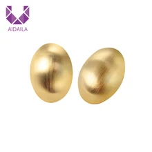 Серьги-гвоздики овальной формы для офиса, женские серьги в стиле панк, трендовые Классические Золотые женские Серьги Brincos