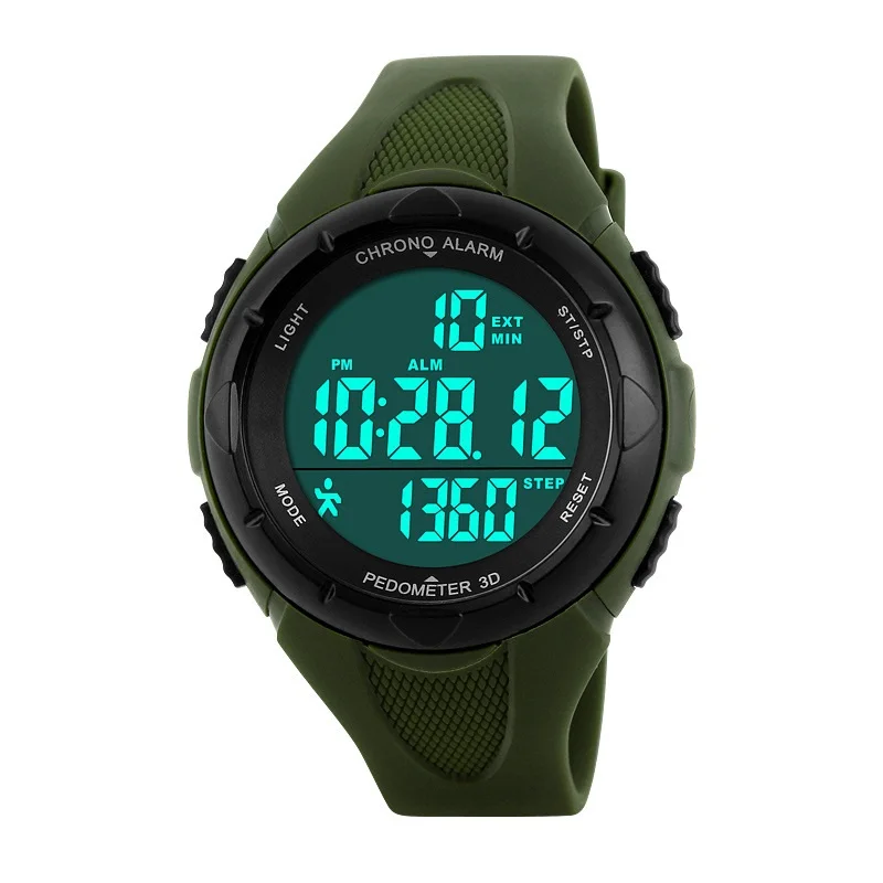 digital watch and pedometer