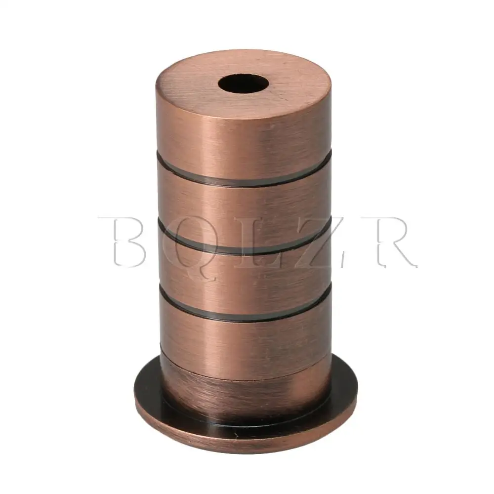 

BQLZR Red Copper Dust Proof Solid Copper Door Bolt Strike 4x2.5cm Fit for Door Lock Ground latch