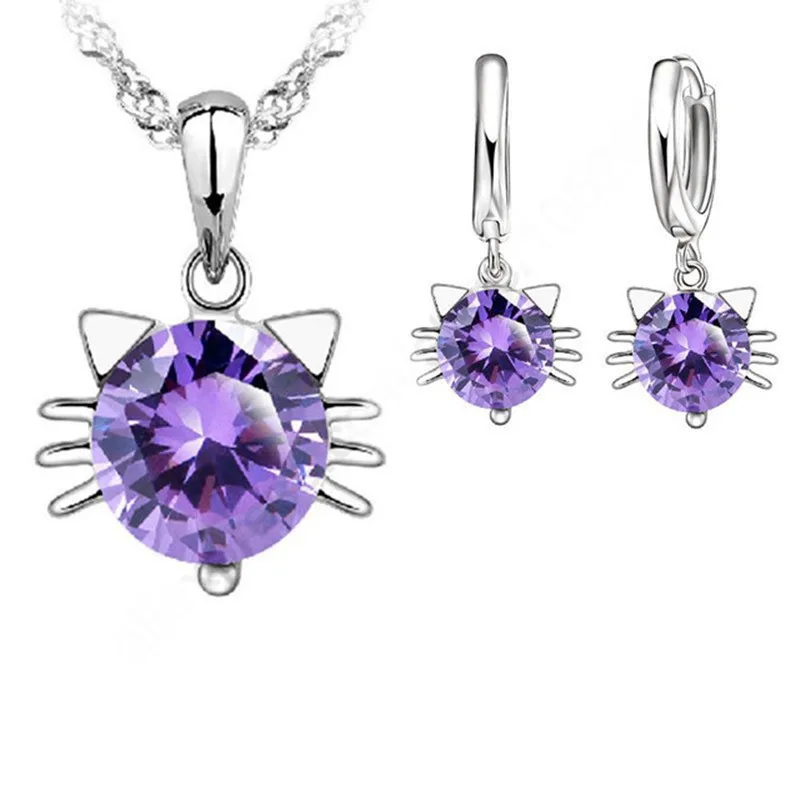 Комплект из колье и серёг серебра 925 пробы|jewelry sets|necklace earrings jewelry setearrings necklace set |